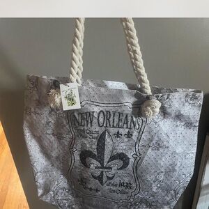 Source Unknown Gray New Orleans Tote Bag